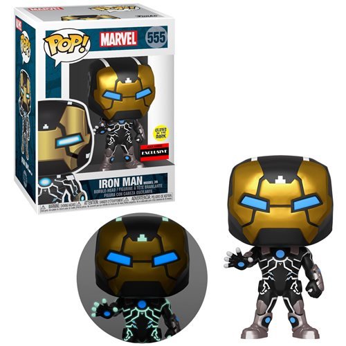 Marvel Iron Man (Model 39) Glow-in-the-Dark Pop! Vinyl Figure - AAA Anime Exclusive