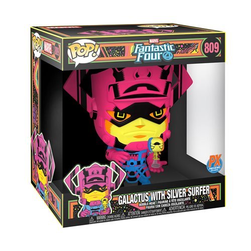 Marvel Galactus with Silver Surfer Black Light 10-Inch Jumbo Pop! Vinyl Figure – Previews Exclusive (Common)