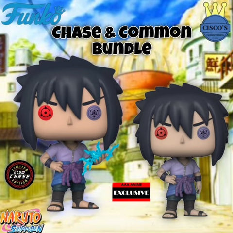 Naruto Sasuke Uchiha Rinnegan Pop! Vinyl Figure - AAA Anime Exclusive CHASE BUNDLE (PRE-ORDER)