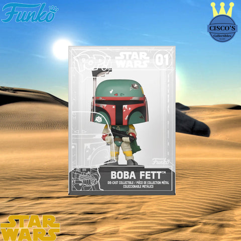 Star Wars Boba Fett Die-Cast Pop! - Funko Shop Exclusive