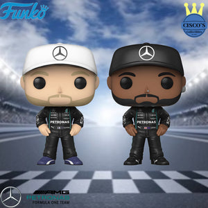 Mercedes AMG Lewis Hamilton & Valtteri Bottas Pop! Vinyl Figures - PRE ORDER