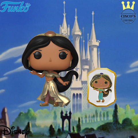 Disney's Aladdin: Jasmine Pop! Vinyl Figure with Exclusive Pin - 2021 Fall Convention Exclusive