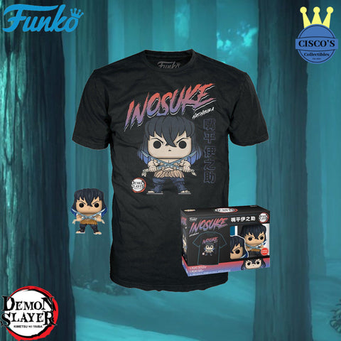 Demon Slayer Inosuke Hashibira Pop! and Tee - GameStop Exclusive Size L
