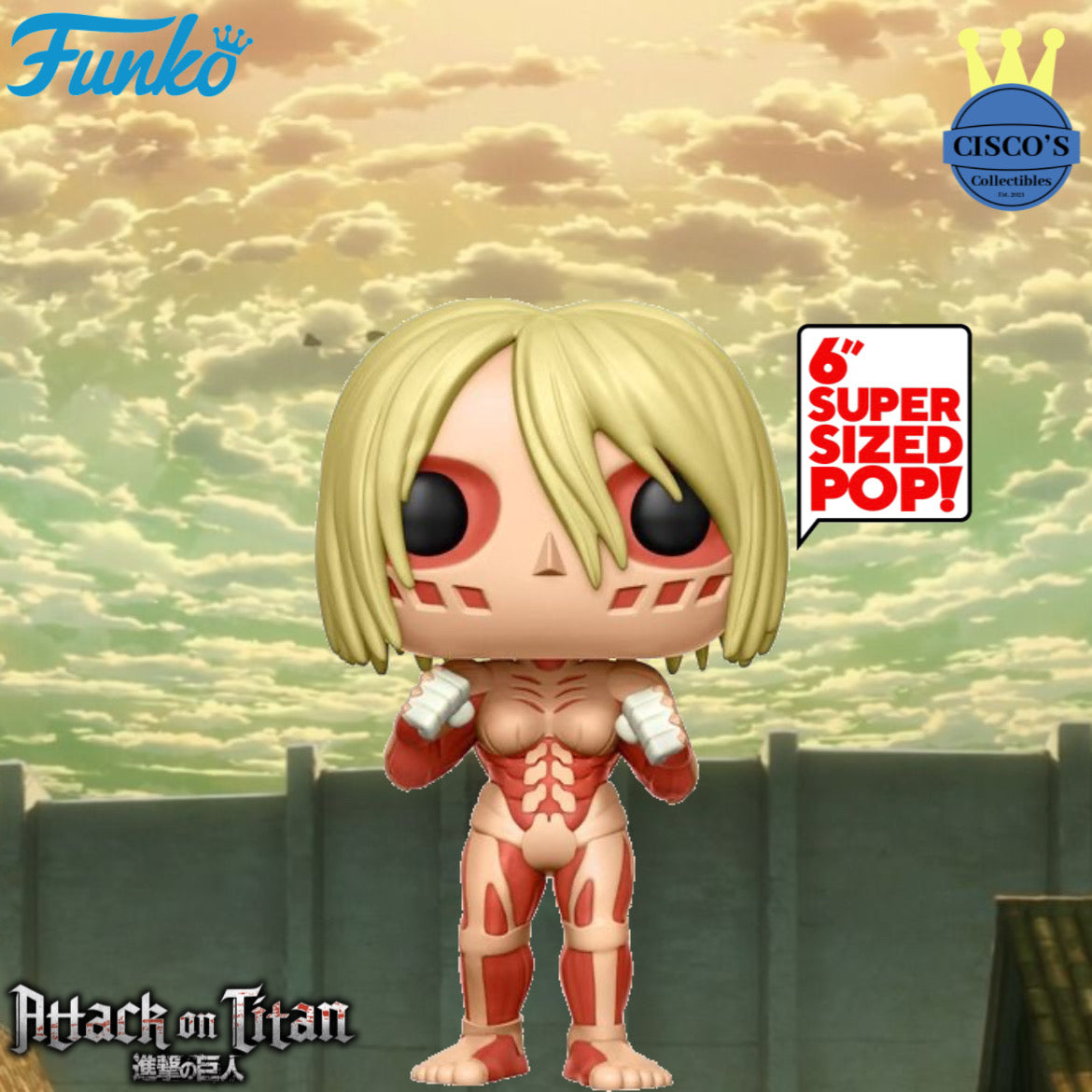 Attack on Titan Female Titan 6-Inch Pop! Vinyl Figure WAVE 2 PRE-ORDER
