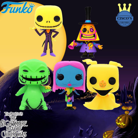 Nightmare Before Christmas Blacklight Pop! Vinyl Figure Wave 1 Bundle PRE-ORDER