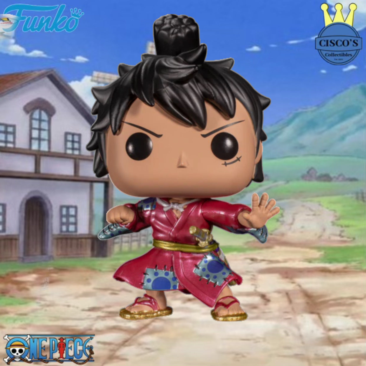 One Piece Luffytaro (Metallic) Pop! Vinyl Figure - Hot Topic Exclusive