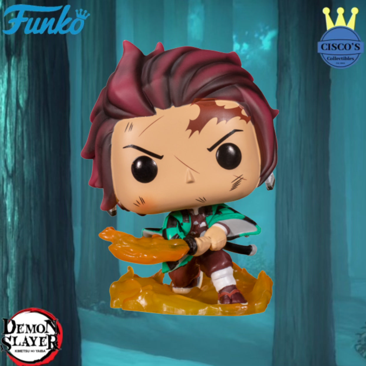 Demon Slayer Tanjiro Kamado Pop! Vinyl Figure - Galactic Toys Exclusive