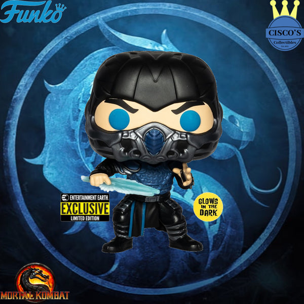 Mortal Kombat Sub-Zero GITD Pop! Vinyl Figure - Entertainment Earth Exclusive
