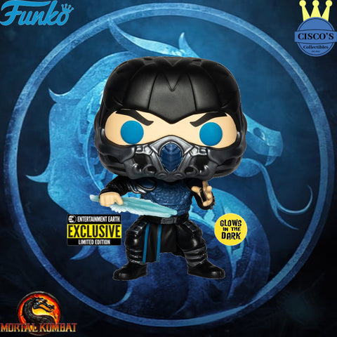 Mortal Kombat Sub-Zero GITD Pop! Vinyl Figure - Entertainment Earth Exclusive