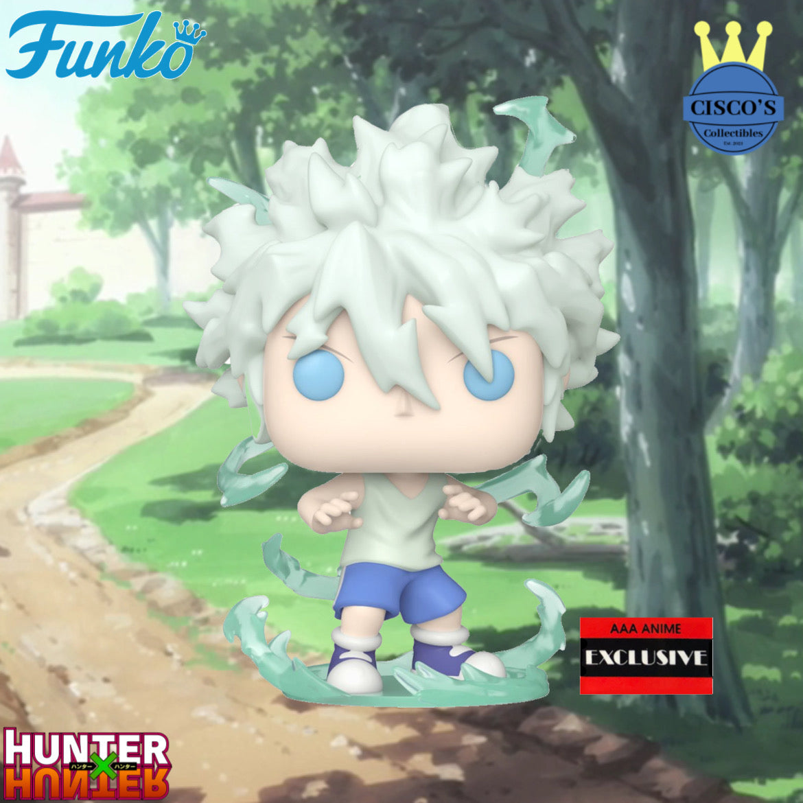 Hunter x Hunter Killua Zoldyck Godspeed Pop! Vinyl Figure - AAA Anime Exclusive (Common Only) PRE-ORDER