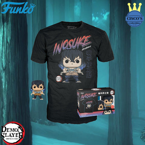 Demon Slayer Inosuke Hashibira Pop! and Tee - GameStop Exclusive Size M