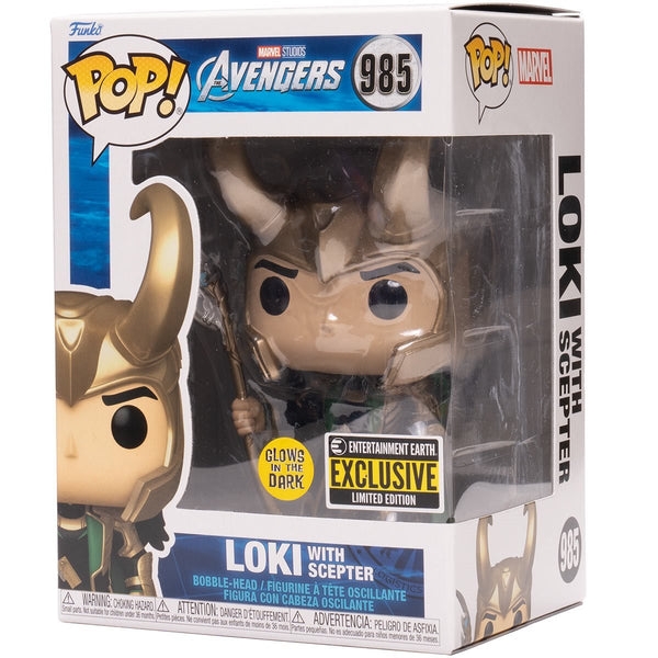 Avengers Loki with Scepter Pop! Vinyl Figure - Entertainment Earth Exclusive PRE-ORDER