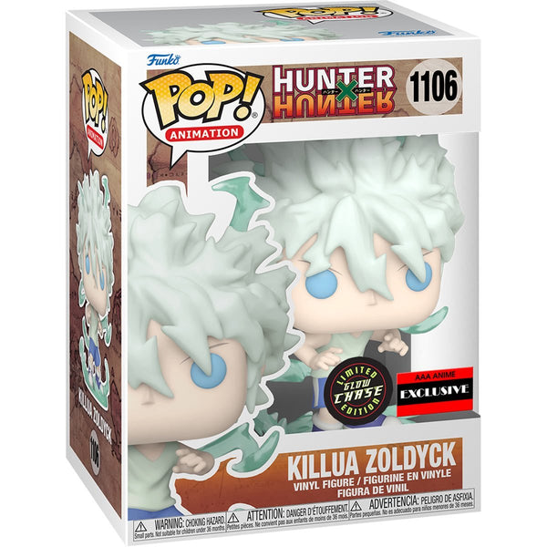 Hunter x Hunter Killua Zoldyck Godspeed Pop! Vinyl Figure - AAA Anime Exclusive Chase Bundle