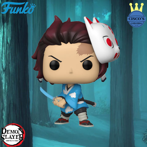 Demon Slayer Tanjiro Kamado with Mask Pop! Vinyl Figure - Hot Topic Exclusive