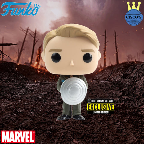 Captain America with Prototype Shield Pop! Vinyl Figure - Entertainment Earth Exclusive