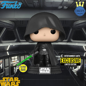 Star Wars: The Mandalorian Luke Skywalker GID Pop! Vinyl Figure - Entertainment Earth Exclusive