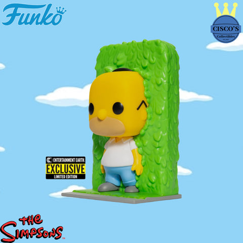 The Simpsons Homer in Hedges Pop! Vinyl Figure - Entertainment Earth Exclusive