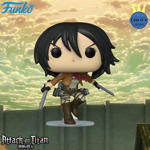 Attack on Titan Mikasa Ackerman with Swords Pop! Vinyl Figure PRE-ORDER