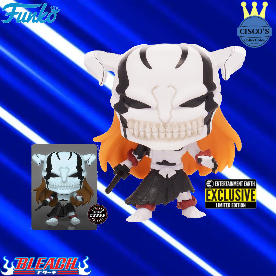Bleach Fully Hollowfied Ichigo Pop! Vinyl Figure - Entertainment Earth Exclusive PRE-ORDER (Chase Bundle) WAVE 2