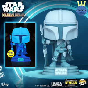 Star Wars: The Mandalorian Hologram GID Pop! Vinyl Figure - Entertainment Earth Exclusive