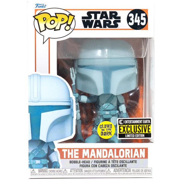 Star Wars: The Mandalorian Hologram GID Pop! Vinyl Figure - Entertainment Earth Exclusive